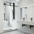 thumbnail image 5 of Vigo Vg60227276 Elan Hart 76" High X 72" Wide Sliding Frameless Shower Door - Matte, 5 of 7