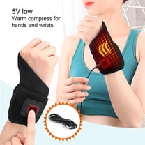 XIRQI Wrist Thumb Brace Heating Pad Temperature Adjustable Plug-Play Carpal Tunnel Relief Electric Heated Wrist Brace Support