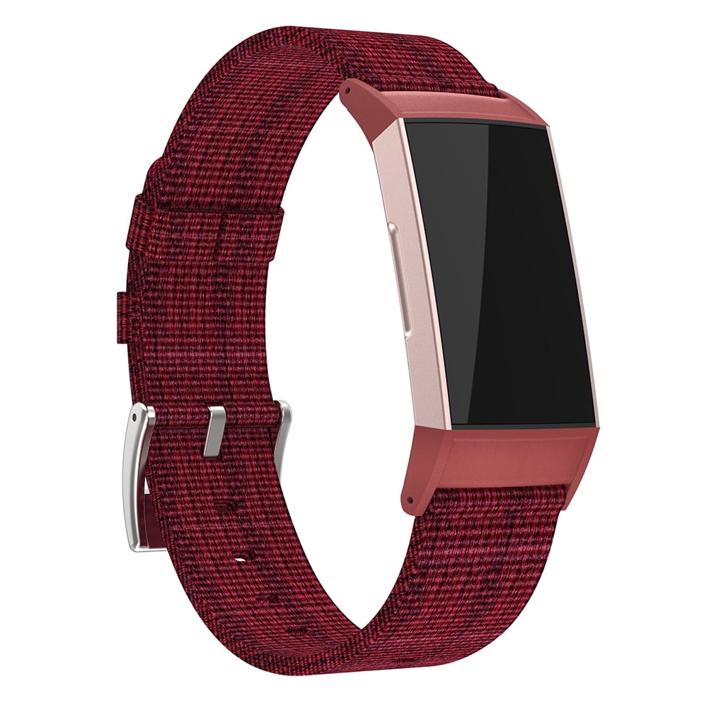 Fitbit Charge 4 3 Band Genuine Leather Sport Breathable Strap Slim Minimalist 
