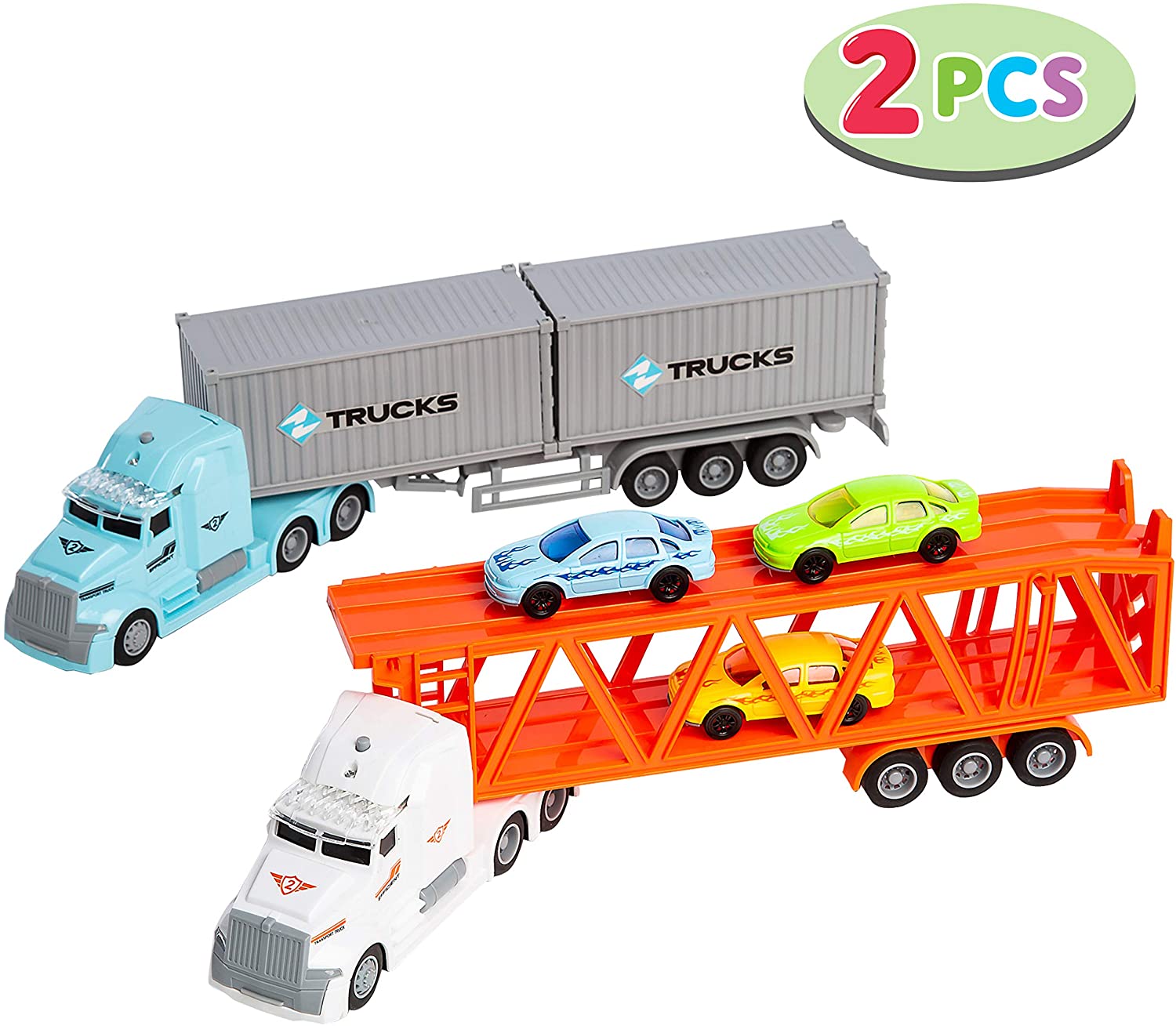 Gold Toy Diecast Truck Toy Set Includes Gold Toy Freight Truck and