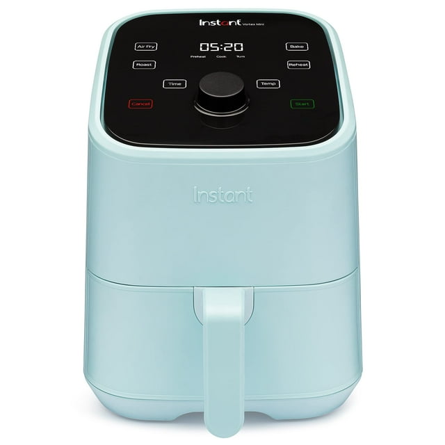 Instant Pot Vortex - Mini freidora de aire de 2 cuartos de baño, pequeña freidora que cruje, recalienta, hornea, asa para comidas rápidas y fáciles, incluye más de 100 recetas en la aplicación, es
