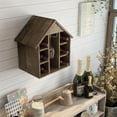 thumbnail image 5 of Furniture of America Bales Rustic Wood 6-Bottle Wine Rack in Reclaimed Oak, 5 of 6