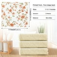thumbnail image 6 of Yayeee 6 Pack Kitchen Dishcloths for Washing Dishes Soft Absorbent Microfiber Towels, Orange Floral Blooms, 6 of 9