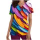 thumbnail image 1 of Vestido Corto para las Mujeres con Cuello en V Imprimir Manga Corta Bolsillo Enfermera Top, Poliéster Ligero para el Hogar Diario Y Desgaste Casual, 1 of 1