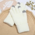 thumbnail image 3 of Women's Winter Touchscreen Gloves Fleece Lined Knitted Winter Gloves Texting Warm Gloves with Touch Screen Fingers Elastic Cuff Women's Cold Weather Gloves, 3 of 8