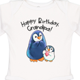 thumbnail image 4 of Inktastic Happy Birthday, Grandpa Cute Penguins Boys or Girls Long Sleeve Baby Bodysuit, 4 of 5