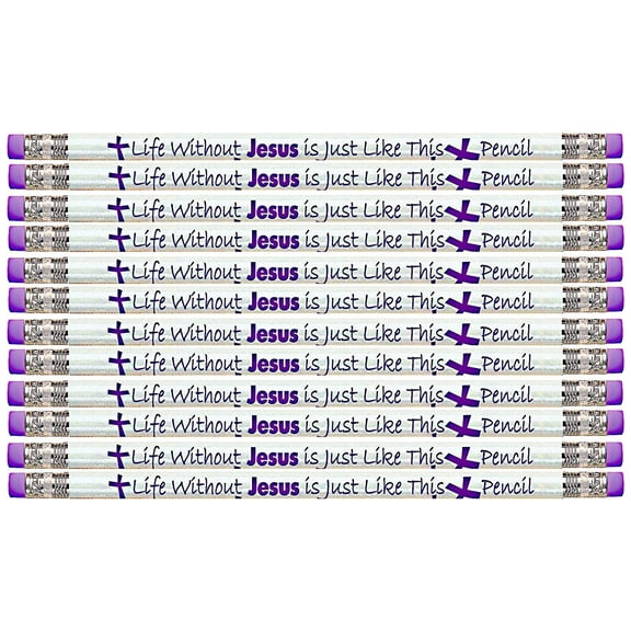 Express Pencils with Double Erasers, HB, Pearl White, 36 Count