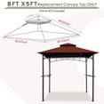 thumbnail image 3 of Toldo de Repuesto para Gazebo de Parrilla Hugline 5x8 L-GG001PST-F, 3 of 5