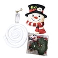 thumbnail image 2 of 47.24Inch Christmas Wall Hanging Light Decoration Snowman With Black Hat Glowing Christmas Door Hanger Festive Hanging Ornament For Wall Fireplace And Entryway, 2 of 5