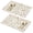 Pioneer Flower Floral Print Pattern-2, variant on Pioneer Flower Floral Print Pattern PVC Woven Placemats Set Of 2, Outdoor Picnic Placemats Heat Resistant Gift Ideas for Outdoor Gathering,12" X 18"