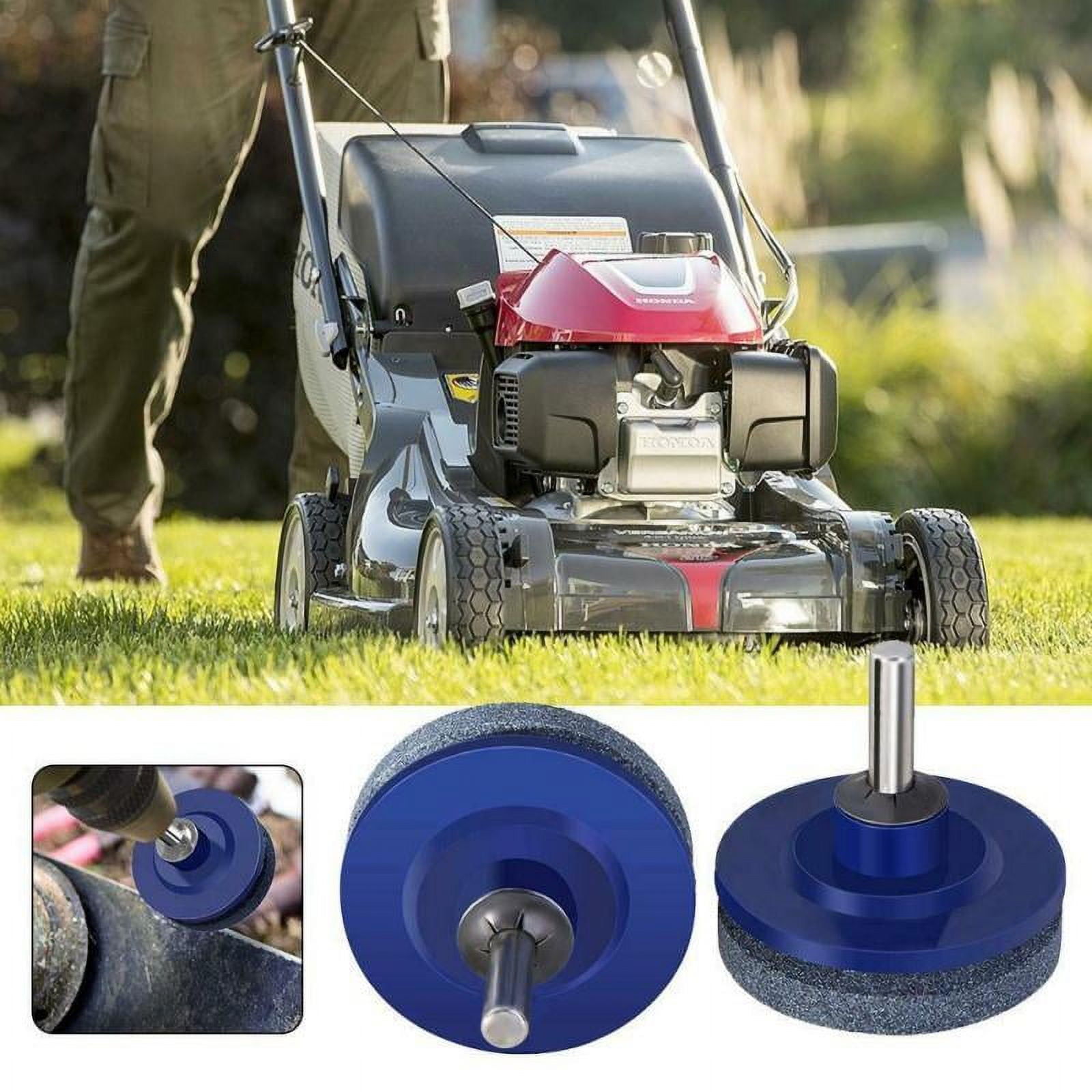 Lawn Mower Sharpener Blade for Power Hand Drill Knife Sharpening Stone Grindstone Grinding Tool Garden