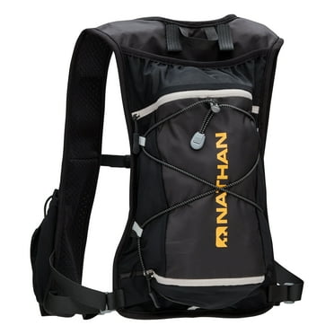 Nathan 6 Liter Hydration Pack w/Bladder Black/Marigold OSFA