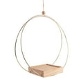 thumbnail image 2 of Wweixi Home Essential Boho Macrame Plant Hanger Easy To Install Gift Choice Hanging electroplated gold, 2 of 6