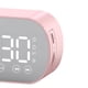 thumbnail image 5 of Reloj con altavoz Bluetooth, reloj despertador con espejo Digital inteligente multifuncional para el hogar, escuela, oficina, versión en inglés Z7 rosa, 5 of 10