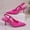 Hot Pink, variant on Women’s Suede Open-Back Kitten Heels, Chic Dressy Women Shoes Heels for Wedding Parties, Holiday Dinners, and Formal Social Events