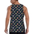 thumbnail image 3 of Bixox Fastfood Pattern Men's Gym Tank Tops Workout Sleeveless T-Shirts Athletic Muscle Tank Training Bodybuilding Shirts,S-4XL, 3 of 7
