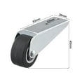 thumbnail image 2 of SPRING 1 Pcs Telescopic Mobile Wheels Table Load-bearing Pulley Guide Furniture Accessories Silent Right Angle Directional Rollers B, 2 of 6