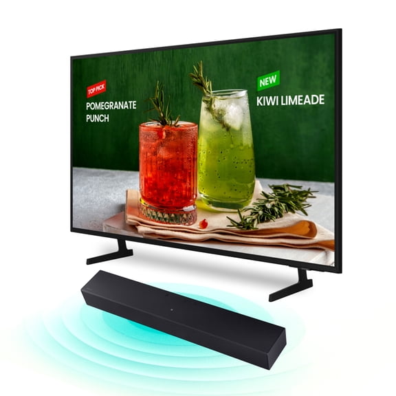 Combo TV Samsung 85'' SmartTV BEF-H + Barra de Sonido 2.0 Ch HW-B400F Negro