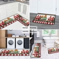 thumbnail image 6 of Set Of 2 Christmas Kitchen Rugs Welcome Christmas Snowflake Kitchen Rugs and Mats Anti Fatigue Kitchen Floor Matfor Bath Cooking (47x17+30x17 Inches), 6 of 7