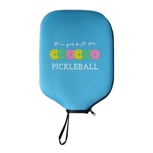 Funda protectora para pala de pickleball, accesorios a prueba de polvo, funda de neopreno a prueba de golpes Azul claro