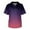 Dark Purple, variant on Scrubs for Men Gradient Color Scrub Tops Plus Size V-Neck Shirt Short Sleeve with 3 Pocket Red XL