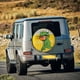 thumbnail image 5 of Balery T-Rex Playing Football Cubiertas para Neumáticos - Protector Resistente para Neumáticos de Camioneta, SUV, Remolque, Camper y RV-15 inch, 5 of 6