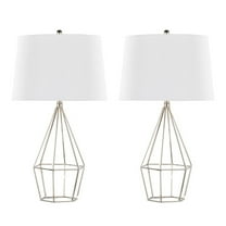 LumiSource Geome 27" Metal Table Lamp - Set of 2