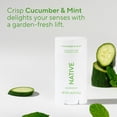 thumbnail image 4 of Native Deodorant, Aluminum Free, Cucumber & Mint, for Women and Men, 2.65 oz, 4 of 11