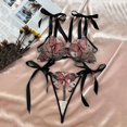 thumbnail image 2 of Lingerie for Women Apparel Mesh Lace Teddy Sleepwear with Comfortable Three-Hook Design for Home Leisure Nightwear Red M, 2 of 8
