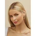 thumbnail image 3 of top-keivon 18K Gold Plated Filigree Hoop Earrings, 3 of 6