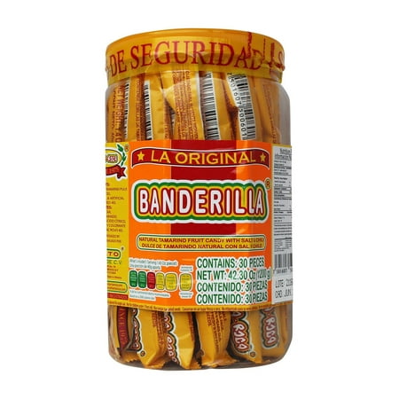 - Banderilla Tama-Roca Tamarindo Mexican Candy Sticks. Contains 30 Pieces of Spicy Tamarind Candy With Salt And Chili.