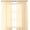 Beige, variant on General 2 Piece Solid Sheer Panel with Rod Pocket - Window Curtain 60-inch Width X 84-inch Length - Neon Blue