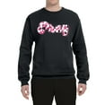 thumbnail image 2 of Wild Bobby, Pray Bubble Letters Inspirational/Christian Unisex Crewneck Graphic Sweatshirt, Black, Small, 2 of 6