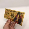 thumbnail image 1 of Billete conmemorativo de oro de Anime Naruto, Sasuke, figura coleccionable, juguetes de Naruto, productos de animación, colecciona tarjetas, regalos Fivean Figuras de anime, 1 of 2
