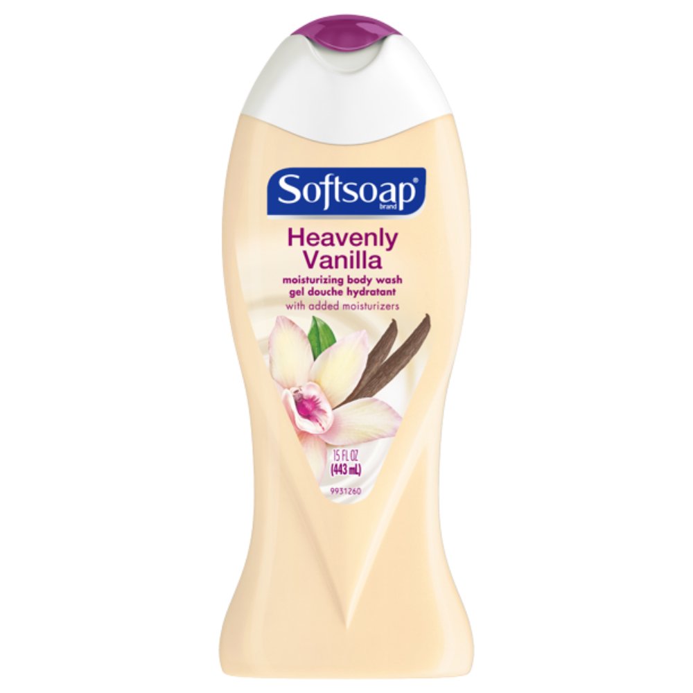 Softsoap Heavenly Vanilla Body Wash, 15 Ounce (Pack of 3)