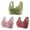 Army Green 3, variant on XuJwPNcy 3 Pack Snap Closure Bras for Women Push up Everyday Bras No Underwire Adjustable Strap Closing Bra