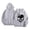 Grey, variant on Bibifish Womens Full Hooded Hoodies With Graphic Print Back Print Casual Hoodies With Pocket Relaxed Fit Outdoor Edgy Street Style Pullover