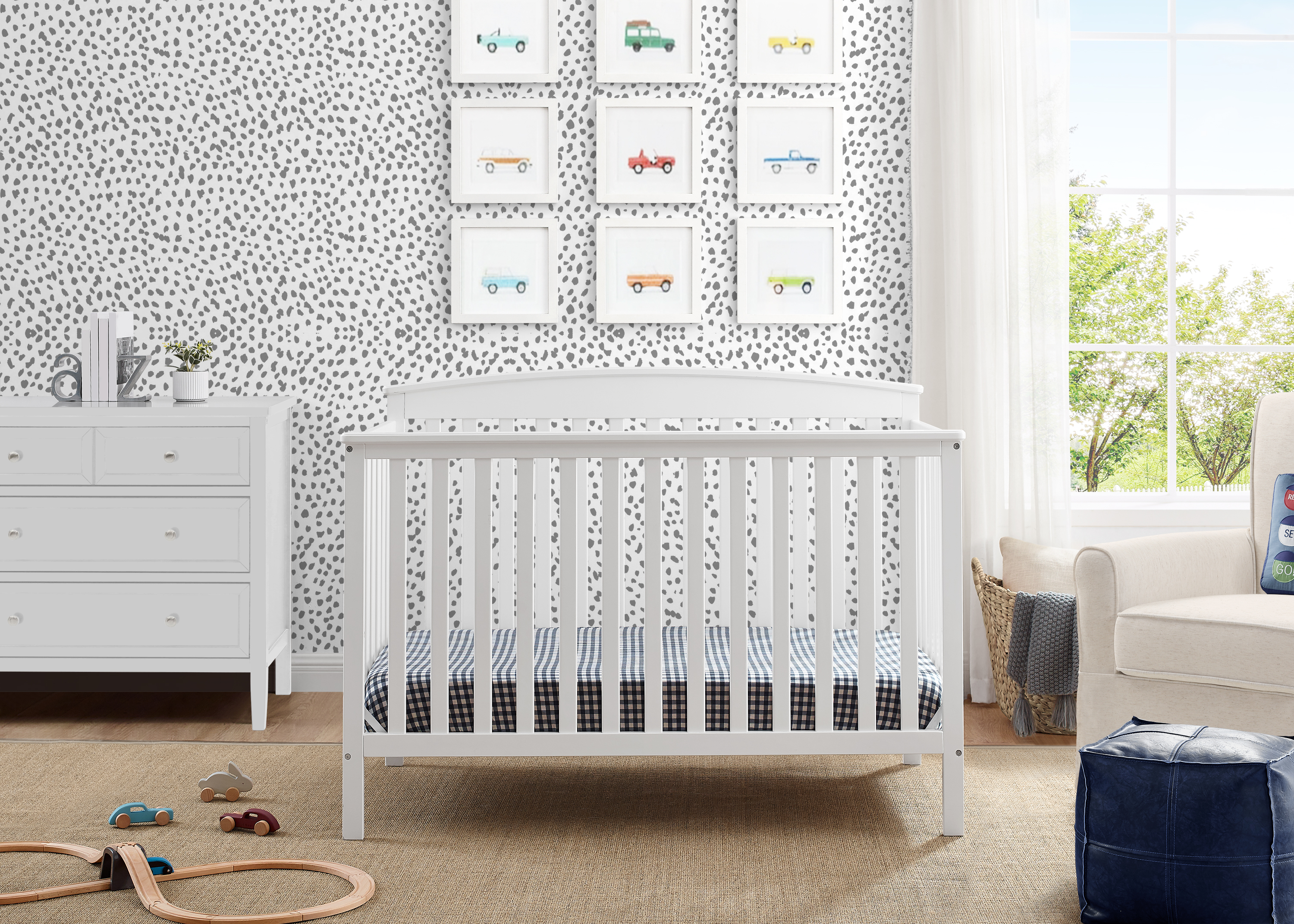 Delta Children Hanover 6-in-1 Convertible Baby Crib, Bianca White - image 5 of 18