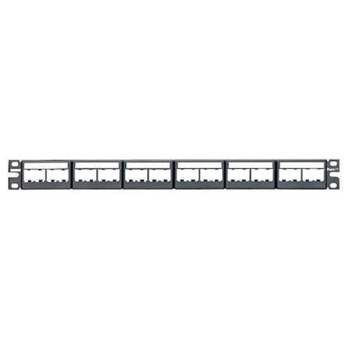 Panduit Patch Panel,Mini-Com,Rack Mt,24 Port CPPL24WBLY