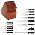 thumbnail image 3 of Henckels Solution 15-pc Knife Block Set with Prep Knife, Walnut, 3 of 4