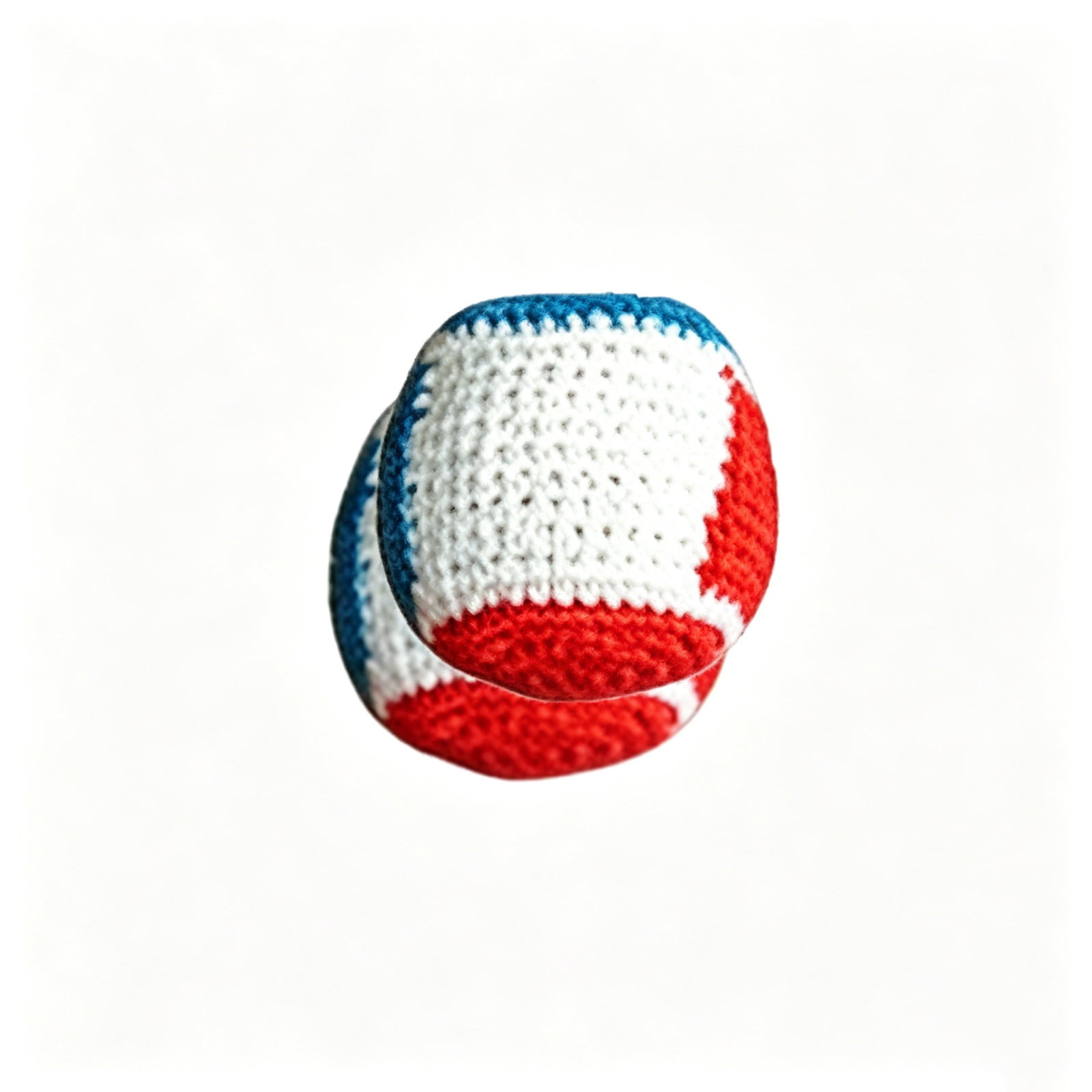 Hand Crochet Sandbags Funny Expression Soft Toss Game Toys for Little Ones Indoor Outdoor Play(B)