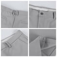 thumbnail image 5 of Mens Golf Shorts Classic Fit Knee Length Lightweight Hiking Casual Work Shorts with Pockets, 5 of 6