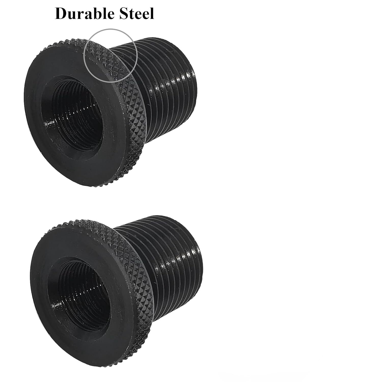 2 Pack Thread Adapters, 1/2 * 28-3/4 * 16, Black