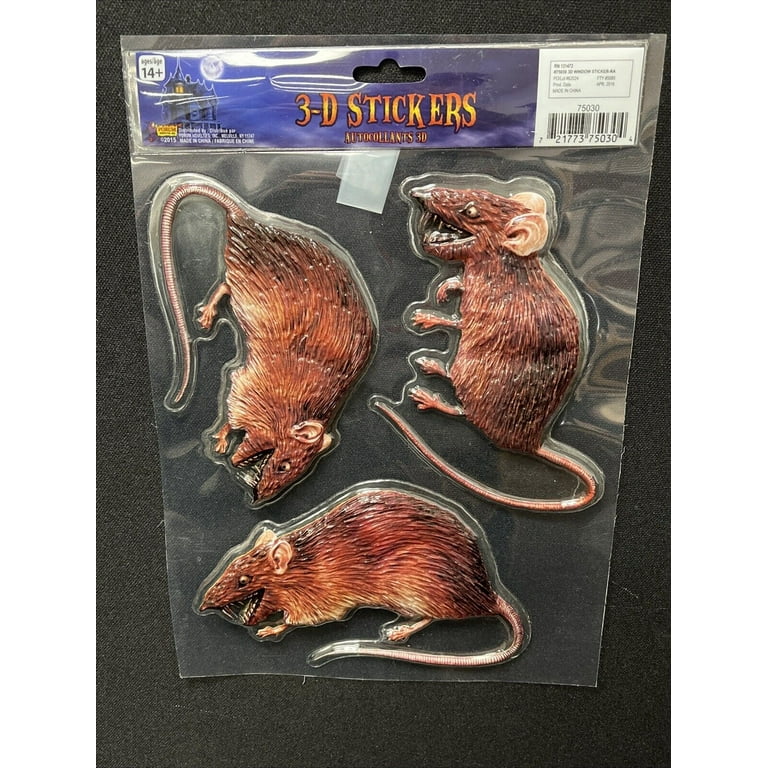 Window Sticker 3d Rat Halloween Items Unisex Window Sticker 3d Rat Halloween Items Unisex