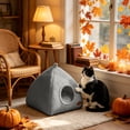 thumbnail image 5 of Cat Dome Bed - Plush Warmth Indoor Cats Sleeping Bed | Winter Thermal Insulation Kitten Resting Nest, Pet Supplies for Small Medium Cats, 5 of 6