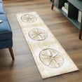 thumbnail image 4 of Sand Dollar Coastal Runner Rug 2x6 FT, Non Slip Hallway Rugs, Summer Beach Beige Ocean Washable Soft Floor Carpet Non-Shedding Throw Runner Carpet Long Rug for Entryway Kitchen Bedside Sliding Door, 4 of 8