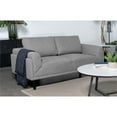 thumbnail image 5 of Pemberly Row Upholstered Fabric Loveseat in Track Arms in Gray, 5 of 11