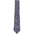 thumbnail image 1 of Petronius 1926 Men's Purple / White Green Raspberry Paisley Ottomano Wool and Silk Necktie - One Size, 1 of 1