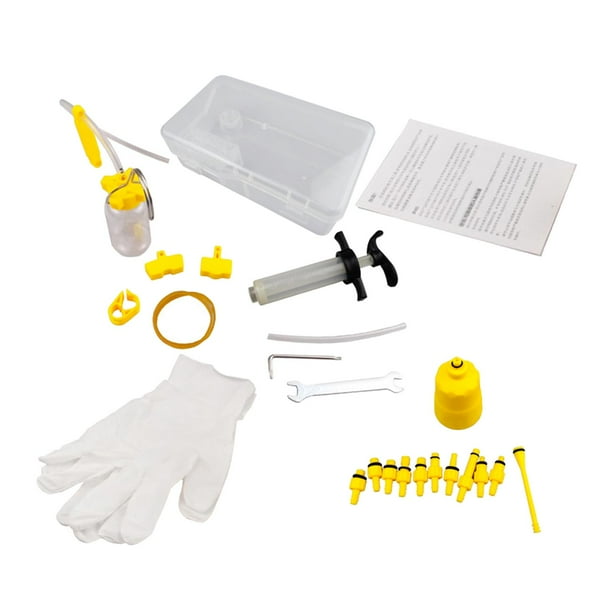 Kit de purga de aceite mineral de de hidráulico de de montaña con caja de almacenamiento de plástico