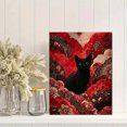 thumbnail image 2 of Abstract Black Cat Canvas Wall Art Print, Living Room Bedroom Kitchen Study Decor, 2 of 8